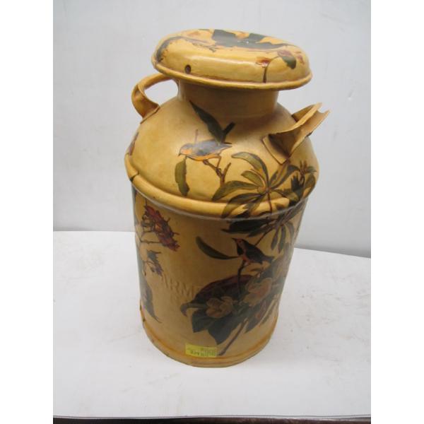 LG. PAINTED MILK CAN