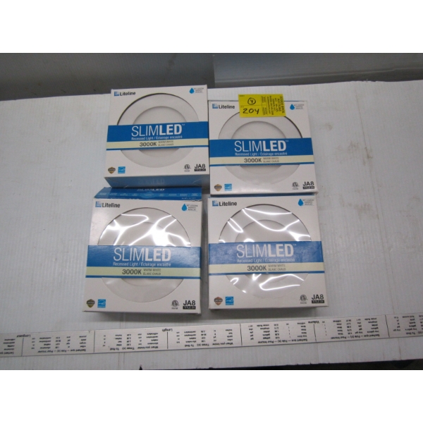4 NEW SLIM LED RECESSED LIGHTS