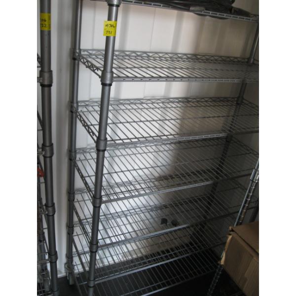 SMALLER 7 SHELF METAL SHELF UNIT