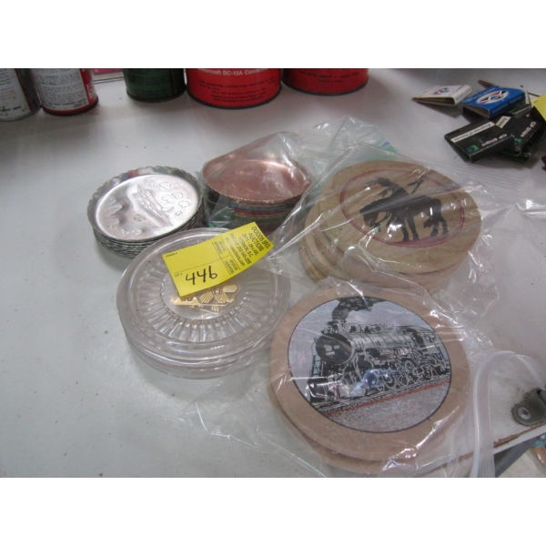 ASST. COASTERS - METAL & CERAMIC