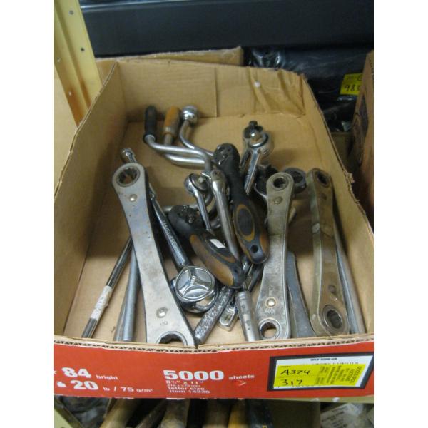 ASST. 3/8", 1/4", 1/2" DRIVE RATCHETS, ETC.