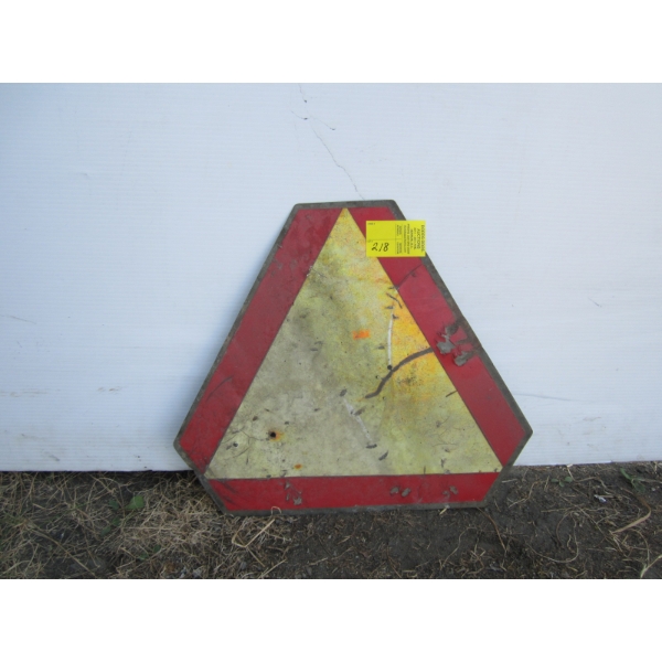 SLOW MOVING VEHICLE SIGN