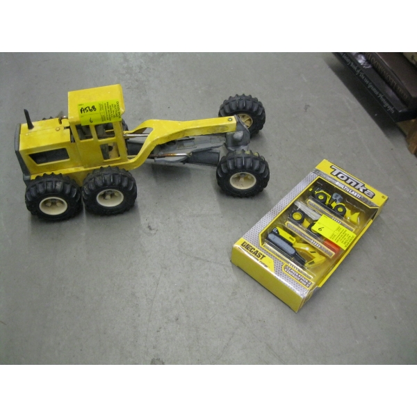 TONKA GRADER & TONKA 3 PACK DIECAST TOYS