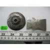 Image 1 : SILVER STAMPED STERLING PIN & FISH DESIGN SILVER TIE SLIDER, UNMARKED