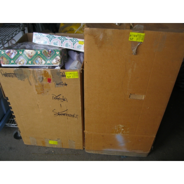 2 LG. BOXES OF DECORATIONS