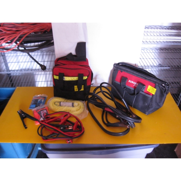 2 BAGS OF JUMPER CABLES