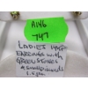Image 5 : PR OF LADIES 14KT EARRINGS W/GREEN STONES & SMALL DIAMONDS - 1.5G