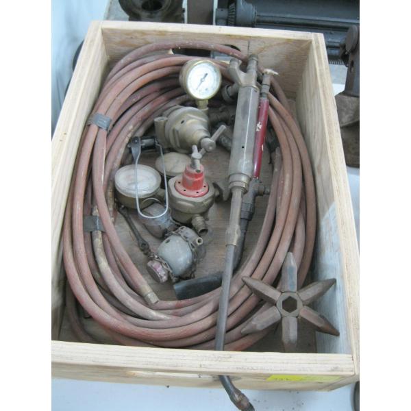 MISC. OXY ACETYLENE HOSE & GAUGES, TORCH, ETC.