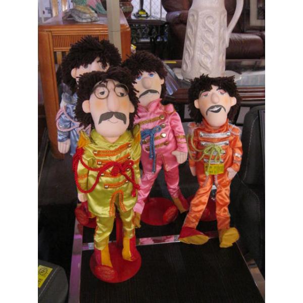 SET OF 4 BEATLES FIGURINES