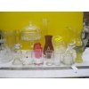 Image 2 : ASST. VINTAGE GLASSWARE, VASES, CANDLE HOLDERS, ETC.
