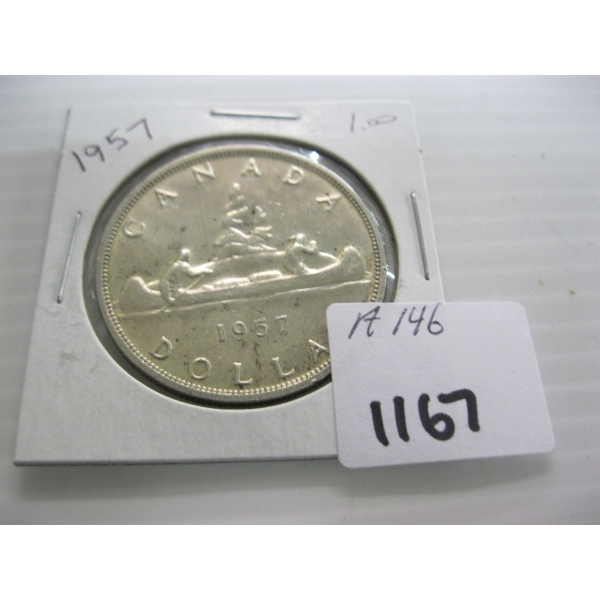 1957 CDN SILVER $1