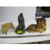 Image 1 : CARVED PIG FIGURINE, HORSE FIGURINE, ETC.