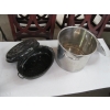 Image 1 : LG. STAINLESS STEEL POT & ENAMELED ROASTER