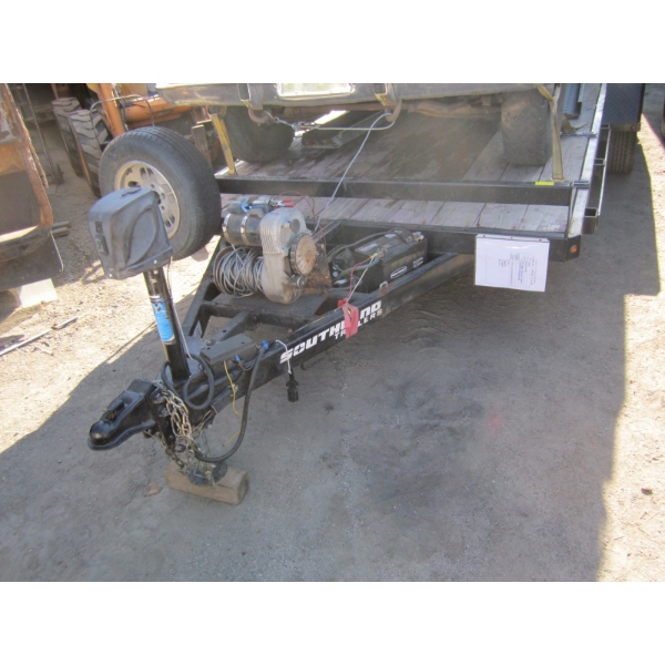 2021 SOUTHLAND 16' FLAT DECK TRAILER VIN 2SFFB3318M1067728, RAMPS/STRAPS/WINCH