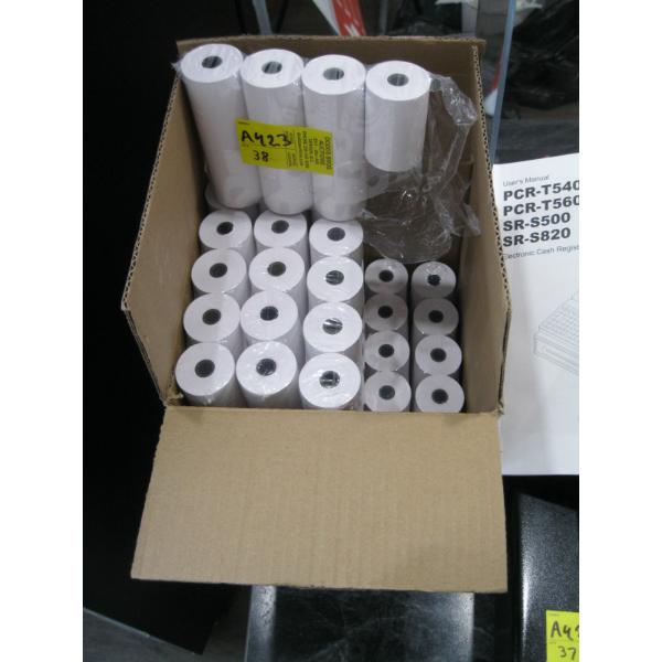 BOX OF THERMAL PAPER ROLLS - 2 1/4" X 60'