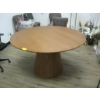 Image 1 : ROUND DINING TABLE W/SINGLE PEDESTAL