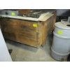 Image 1 : LG. WOODEN CRATE ON CASTORS