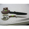 Image 1 : ALASKA KNIFE W/SHEATH & A WOODEN HANDLED KNIFE W/SHEATH