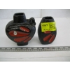 Image 1 : 2 ES KERAMIK VOLCANIC MCM BLACK & RED VASES