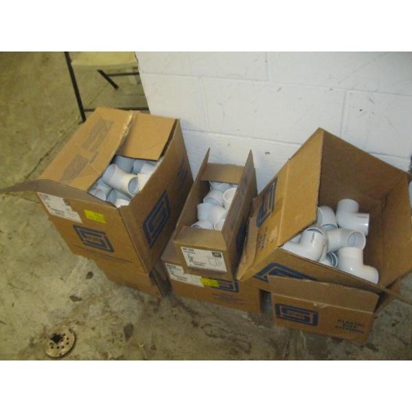 6 BOXES OF PVC 2" FITTINGS