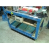 Image 1 : ROLLING METAL TOP CART W/IRON RAIL PIECE & SM. VISE ATTACHED