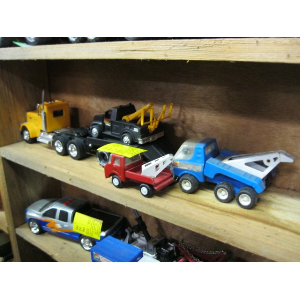3 TOW TRUCKS & A SEMI TRAILER
