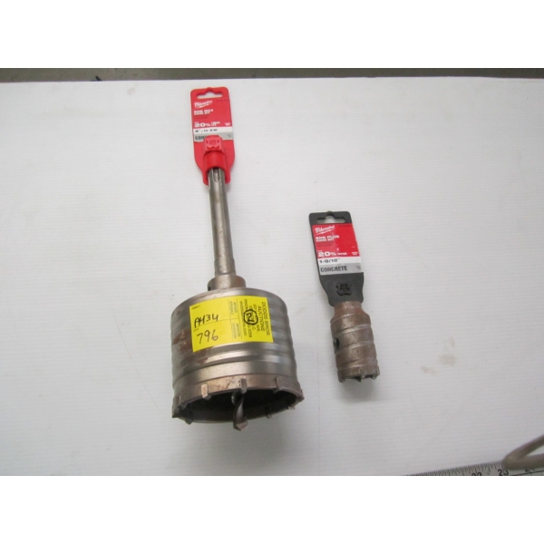 2 MILWAUKEE CORE BITS