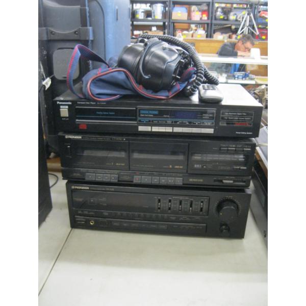 DUAL CASSETTE DECK, COMPACT DISC PLAYER & PIONEER AMPLIFIER