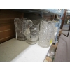 Image 1 : 3 VINTAGE GLASS WATER PITCHERS