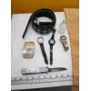 Image 3 : MISC. BELT, DECANTER, OWL NEEDLEPOINT, ETC.