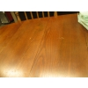 Image 3 : OAK SINGLE PEDESTAL DINING TABLE W/6 PRESSBACK CHAIRS