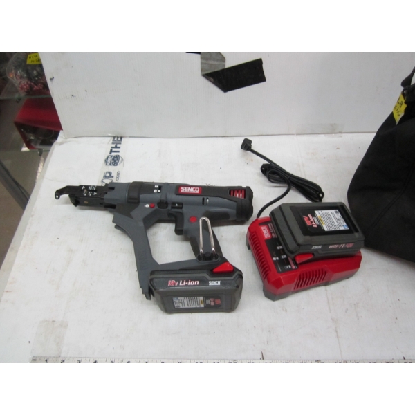 SENCO DS215 18V SCREWDRIVER W/2 BATTERIES & CHARGER, IN BAG