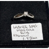Image 1 : LADIES 10KT WHITE GOLD RING W/1 DIAMOND, 1.4G, SZ 6 1/2