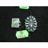 Image 1 : 2 TURQUOISE & SILVER RINGS, SZ 6.5 & 5.5