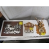 Image 1 : 3 WALL HANGING PIECES - MOOSE, ELK & SPOONS