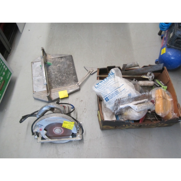 MISC. TILE CUTTER, SKILL SAW, ETC.