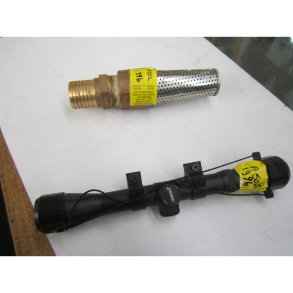 HAMMERLI 4X32 RIFLE SCOPE & A FIRE HOSE PUMP HEAD