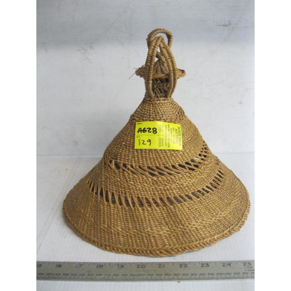 HAND WOVEN LESOTHO MOKOROTLO HAT - HANDWOVEN FROM INDIGENOUS GRASS