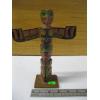 Image 2 : CARVED WOODEN TOTEM POLE, SIGNED W/PENCIL