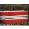 Image 2 : ORANGE & WHITE PANELS & A GALVANIZED TRAY & MISC. BUMPERS, ETC.