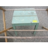 Image 2 : SM. GREEN WOOD TABLE & A FOLDING WOODEN TOWEL RACK