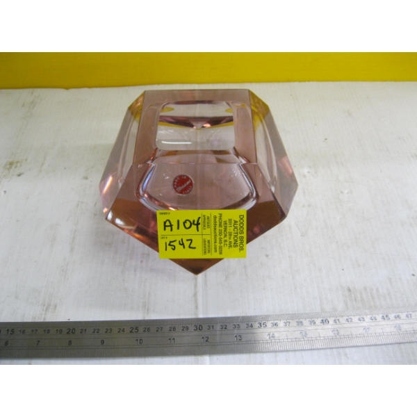 LG. MURANO GLASS DISH