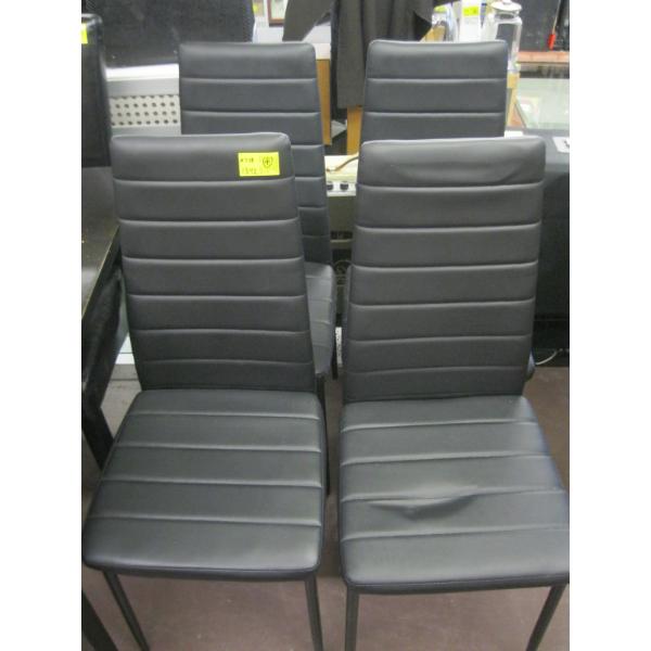 SET OF 4 UPHOLSTERED CHAIRS