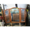 Image 2 : DRESSER, 3 PIECE PINE MIRROR & PINE & METAL Q/S HEADBOARD W/ROLLER FRAME