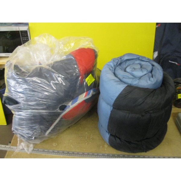 BAG OF ASST. SLEEPING BAGS, ETC.