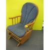 Image 1 : WOODEN PADDED GLIDER ROCKER