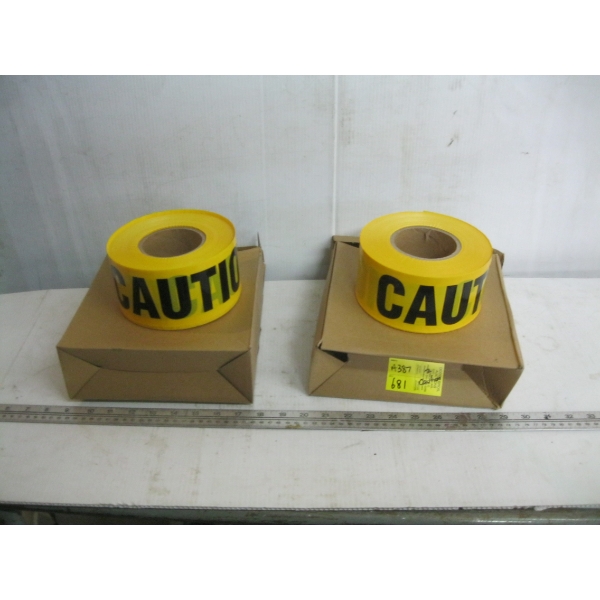 2 ROLLS OF CAUTION TAPE