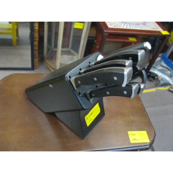 KNIFE BLOCK W/HAMPTON FORGED KNIVES