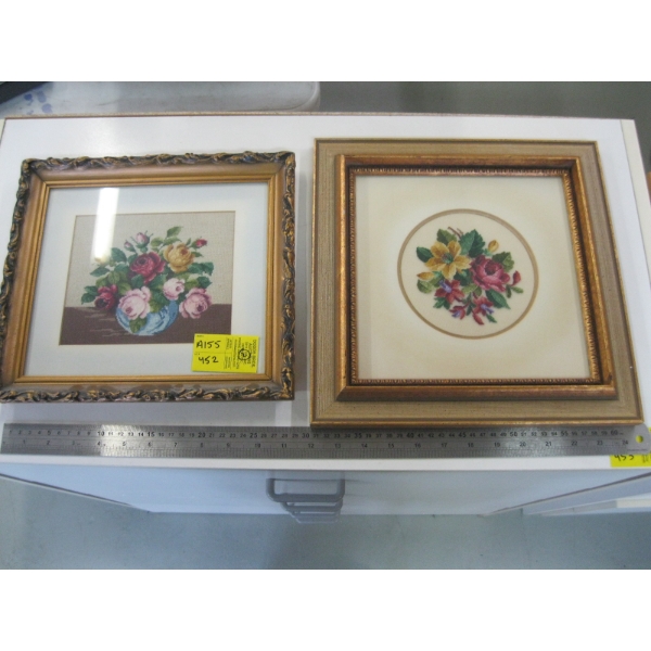 2 NEEDLEPOINT PICTURES