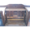 Image 3 : ANTIQUE DROP DOWN SECRETARY DESK W/DRAWERS & GLASS DOORS